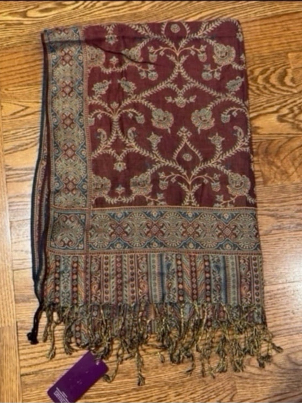 New women’s burgundy pashmina / scarf / shawl / shoulder wrap